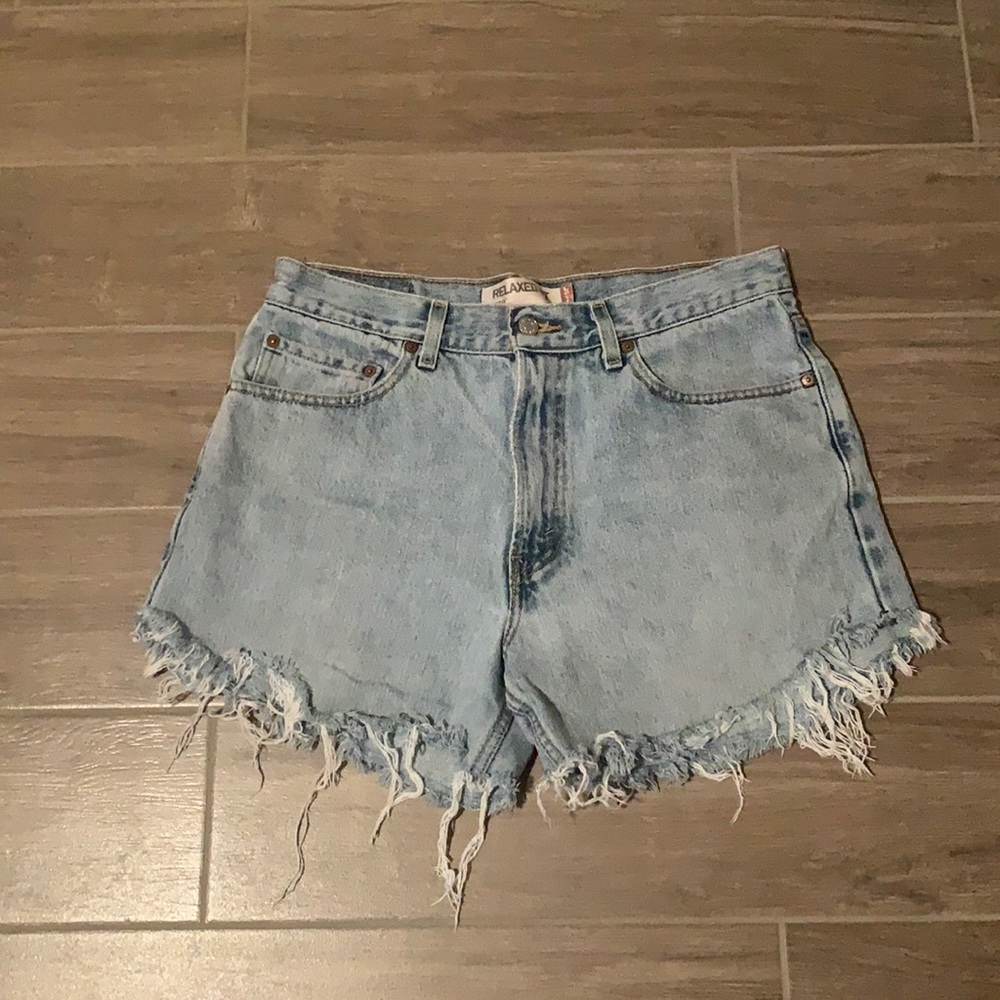 Levi cutoff shorts